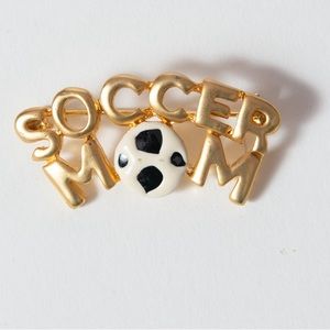 6 piece set Soccer Mom Jewelry, Pins, Necklace, Bracelet
